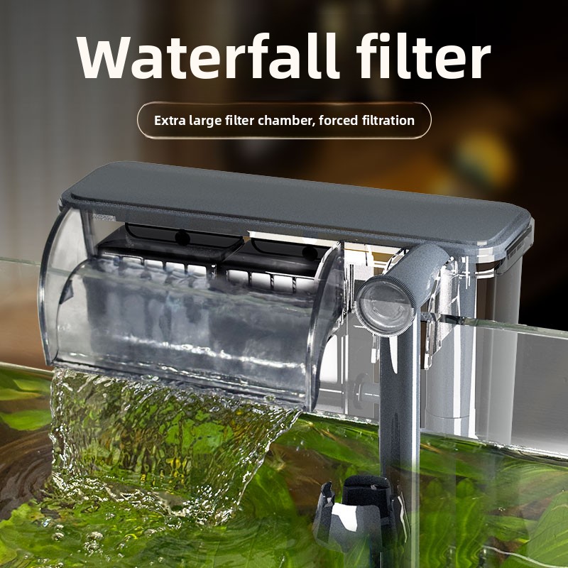 Aquarium Fish Freshwater - SBO Aquarium Wall-Mounted Filter Three-In-One Silent