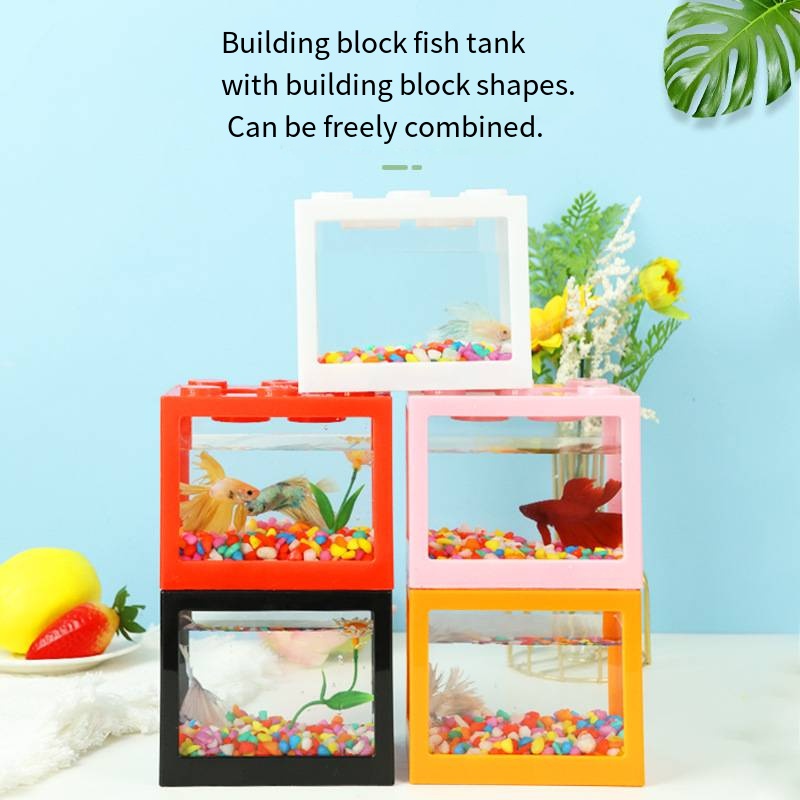 Novelty Block‑Shaped Mini Aqua - Aquarium Goldfish recension och pris