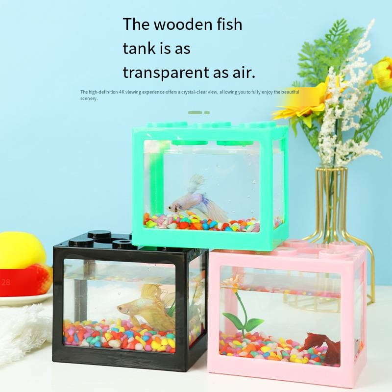 Novelty Block‑Shaped Mini Aqua - Aquarium Goldfish recension och pris