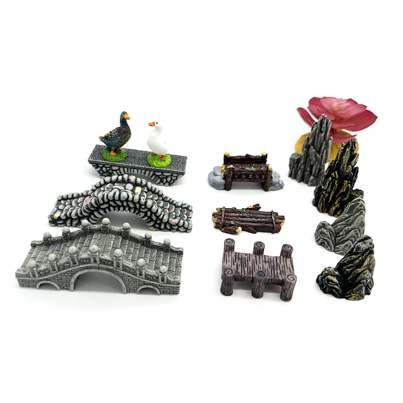 Mini Aquarium Resin Bridge Dec - Aquarium Fish Bridge recension och pris