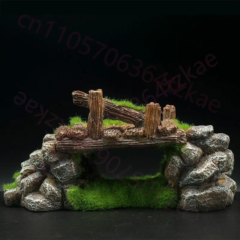 Creative Fish Tank Resin Ornam - Aquarium Fish Bridge recension och pris