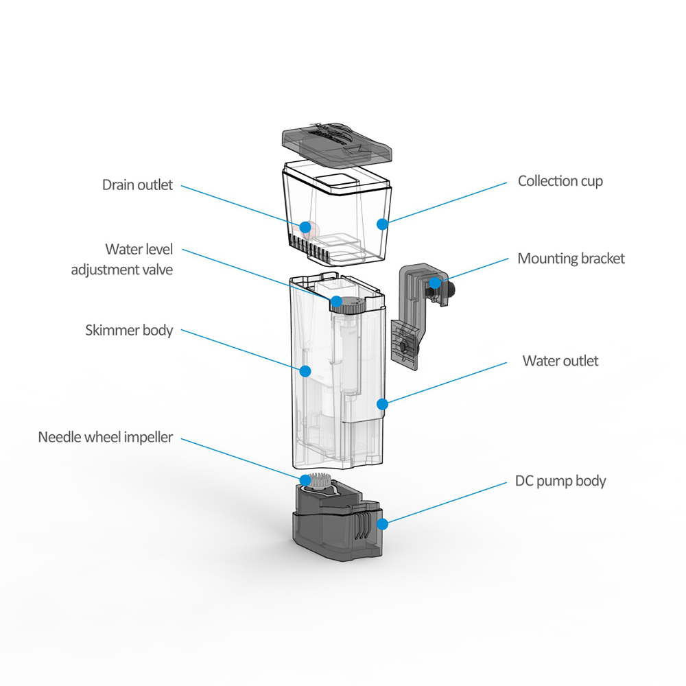 Internal Nano Skimmer Mini Q 1 - Protein Skimmer Reef recension och pris