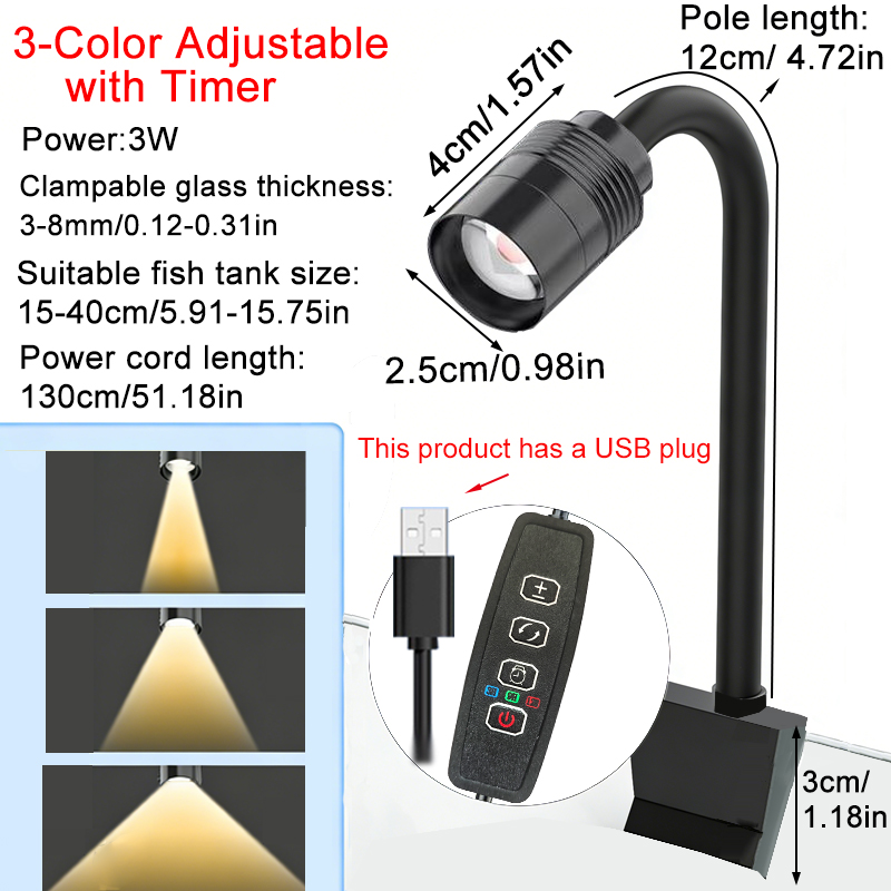 3W South American Aquarium Spo - Aquarium Fish Light Lamp recension och pris