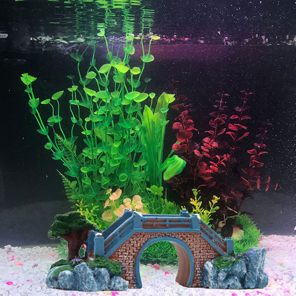 Fish Tank Resin Bridge Decorat - Aquarium Fish Bridge recension och pris
