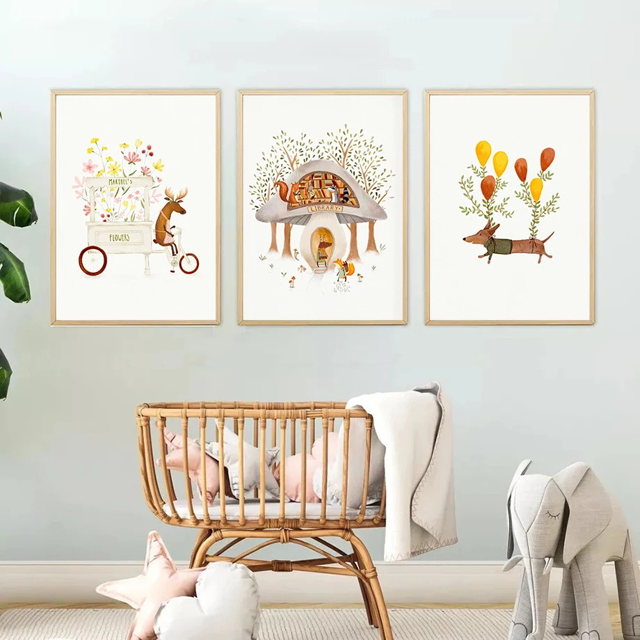 Cute Woodland Animals Illustra - Live Plant Fertilizer recension och pris