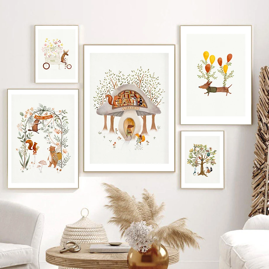 Cute Woodland Animals Illustra - Live Plant Fertilizer recension och pris
