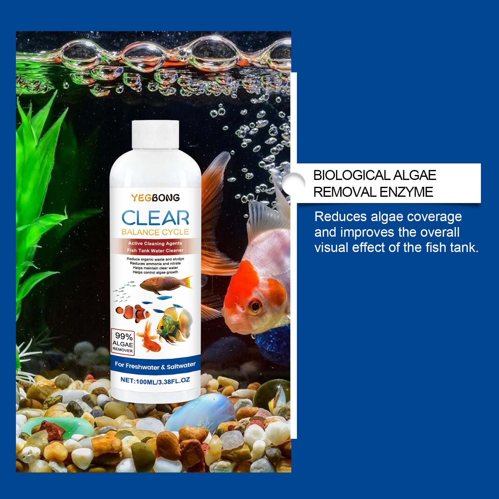 Aquarium Water Clarifier 100ml - Aquarium Fish Freshwater recension och pris