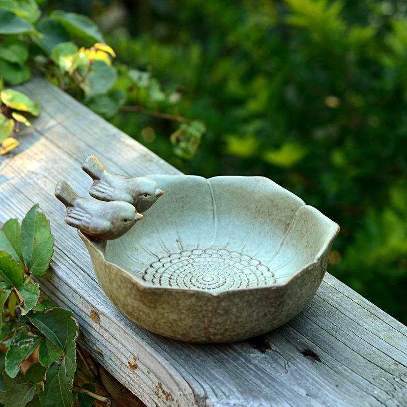 Ceramic birth baths Garden dec - Aquarium Fish Auto Feeder recension och pris