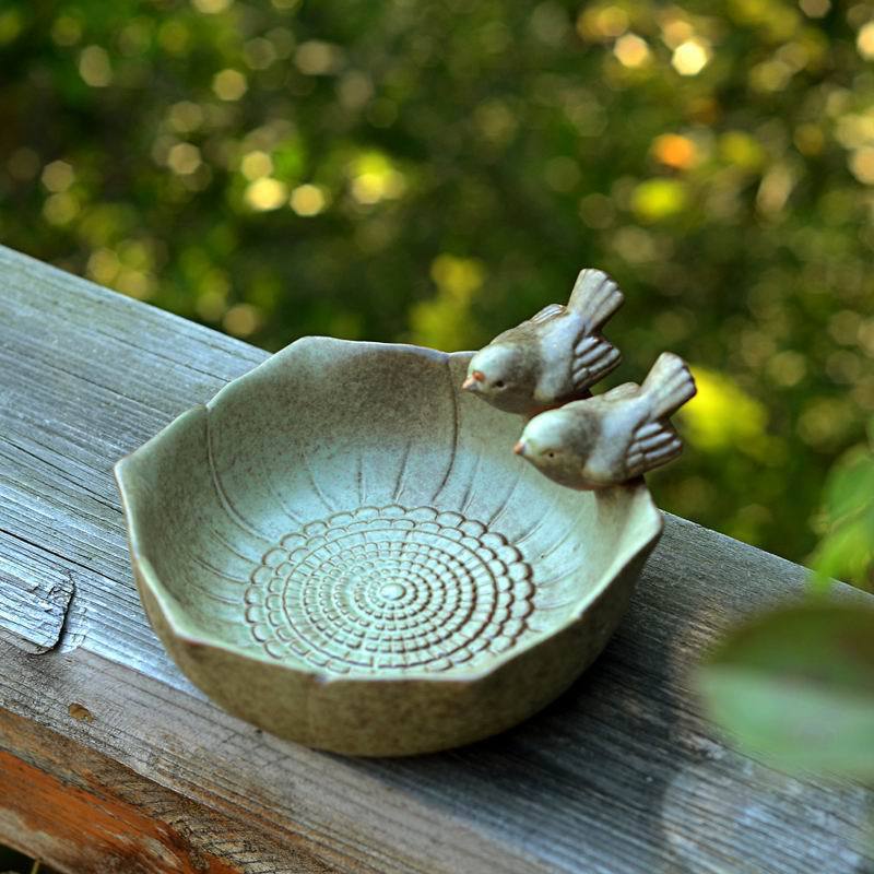 Ceramic birth baths Garden dec - Aquarium Fish Auto Feeder recension och pris