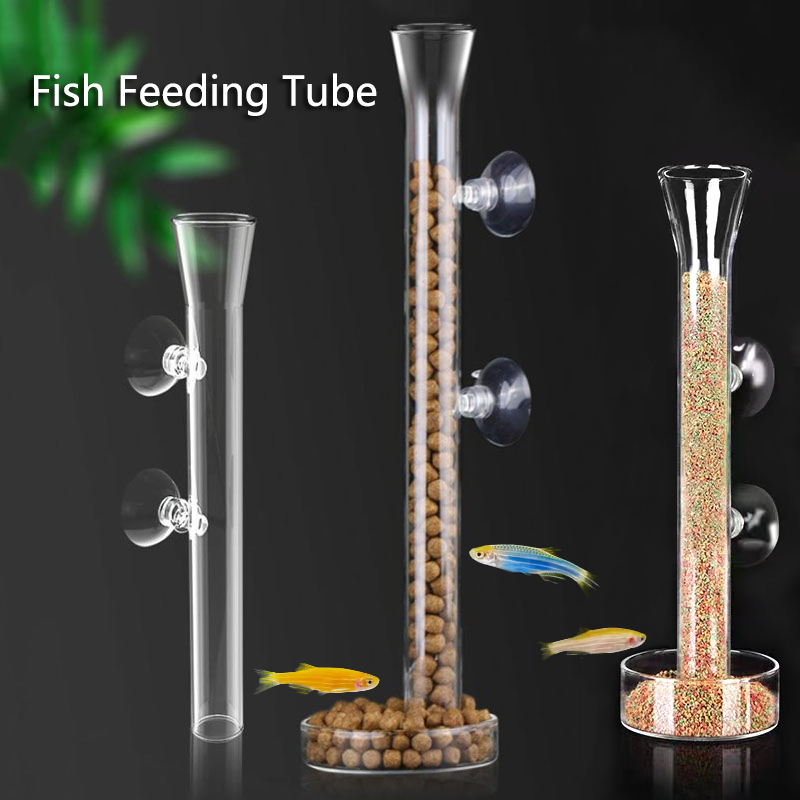 Glass Aquarium Feeder Tube Dis - Aquarium Fish Auto Feeder recension och pris