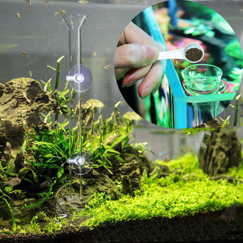 Glass Aquarium Feeder Tube Dis - Aquarium Fish Auto Feeder recension och pris