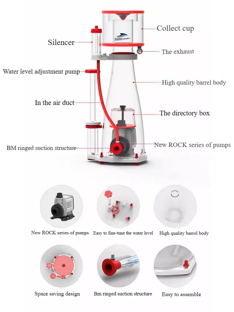 220-240V 50Hz Bubble Magus Cur - Protein Skimmer Reef recension och pris