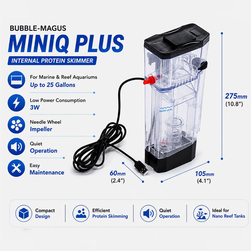 Bubble Magus MiniQ Plus Nano R - Protein Skimmer Reef recension och pris