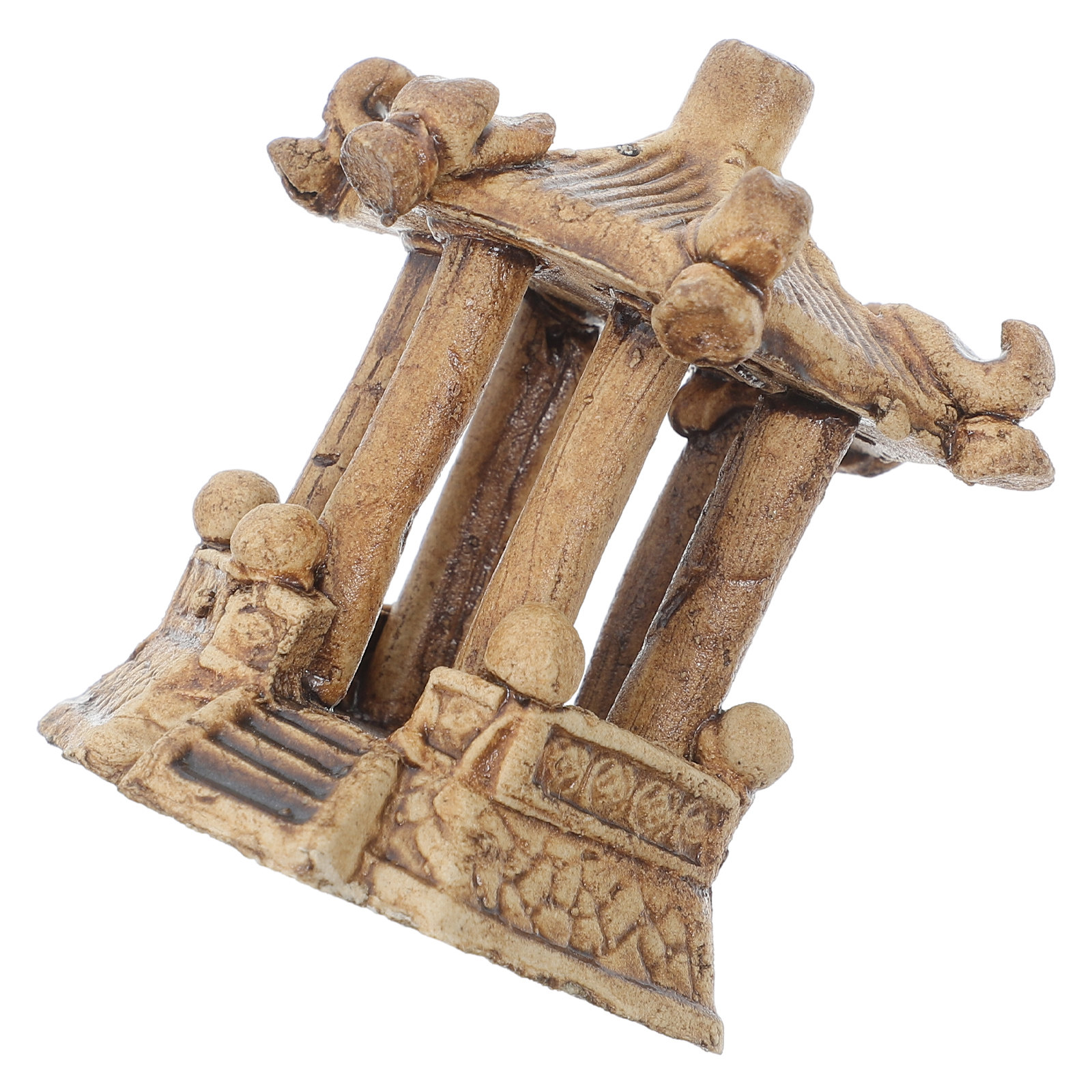 Miniature Ceramic Pagoda Hexag - Aquarium Fish Tank recension och pris