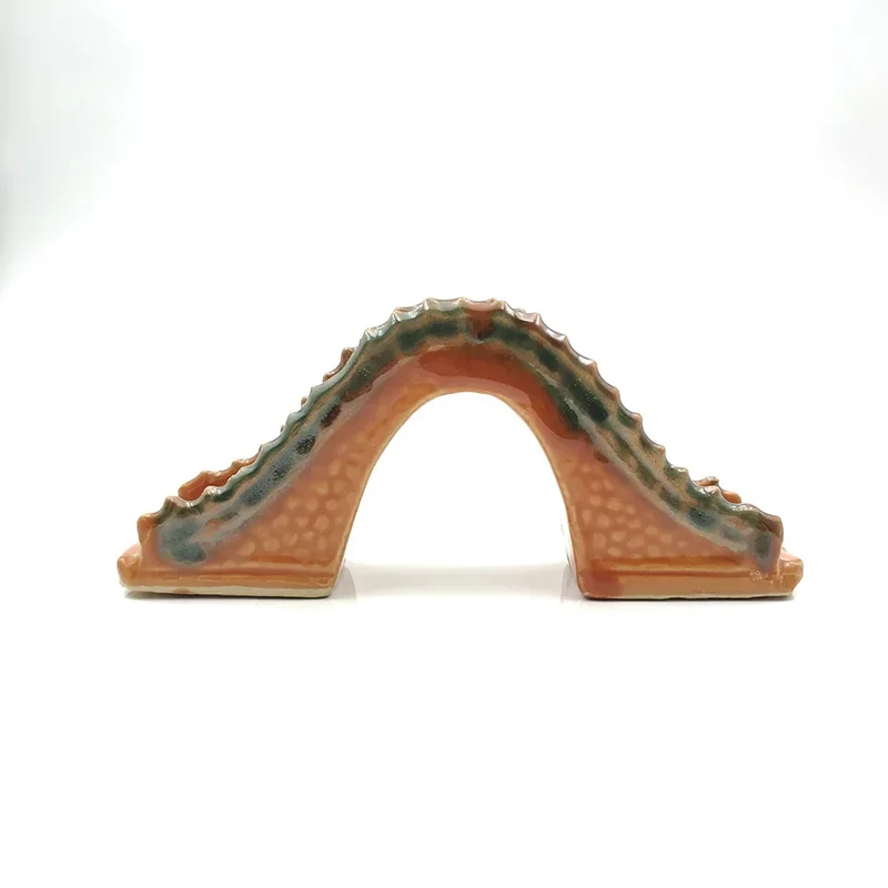 Resin Ceramic Jade Bridge Fish - Aquarium Fish Bridge recension och pris