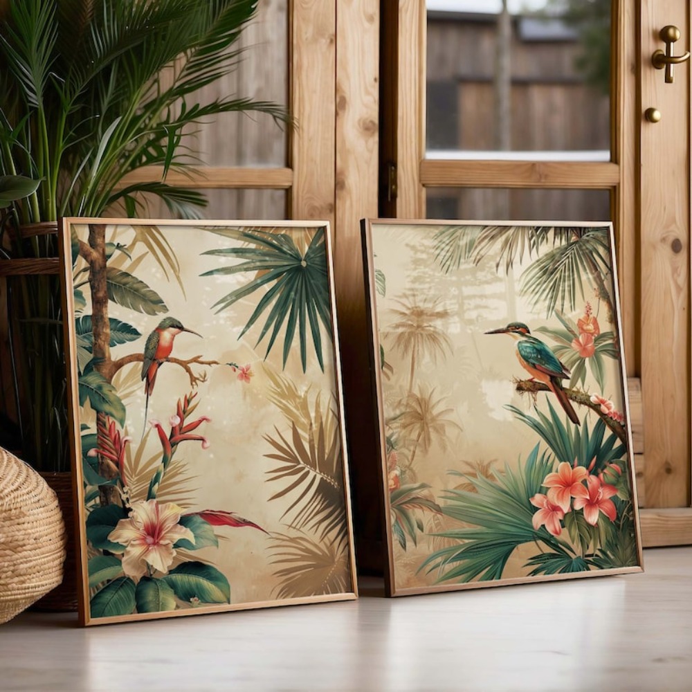 2 Frameless Retro Plant Bird P - Live Plant Fertilizer recension och pris