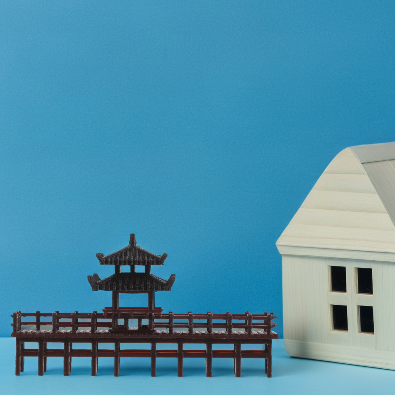 Miniature Garden Pavilion Brid - Aquarium Fish Bridge recension och pris