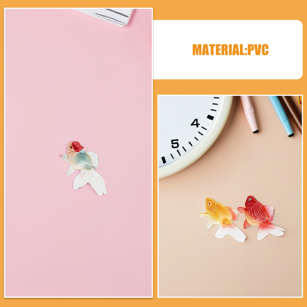 3Pcs Realistic Miniature Goldf - Aquarium Goldfish recension och pris