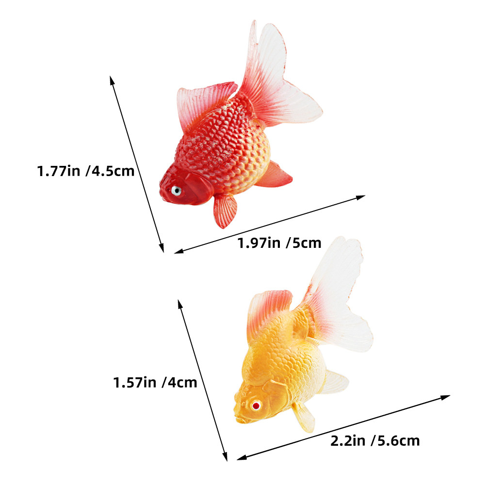 3Pcs Realistic Miniature Goldf - Aquarium Goldfish recension och pris