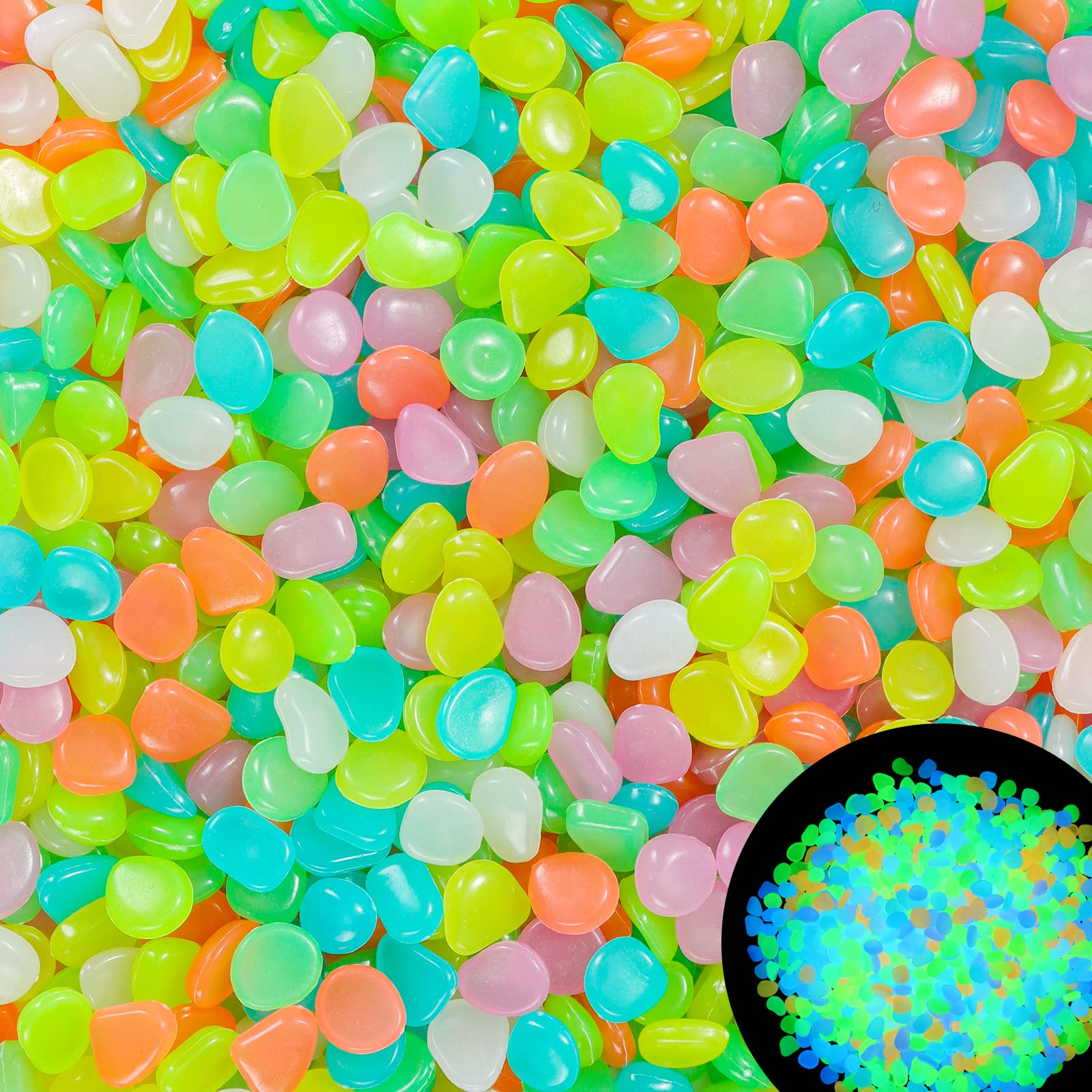 100Pcs Glow in the Dark Garden - Aquarium Fish Fishing recension och pris