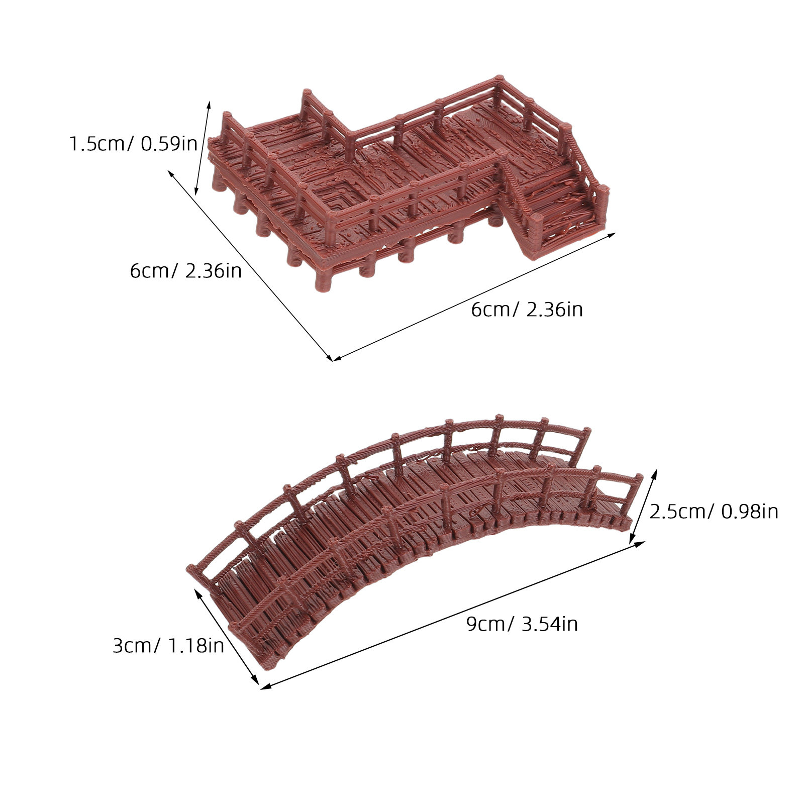 4Pcs Miniature Landscape Bridg - Aquarium Fish Bridge recension och pris