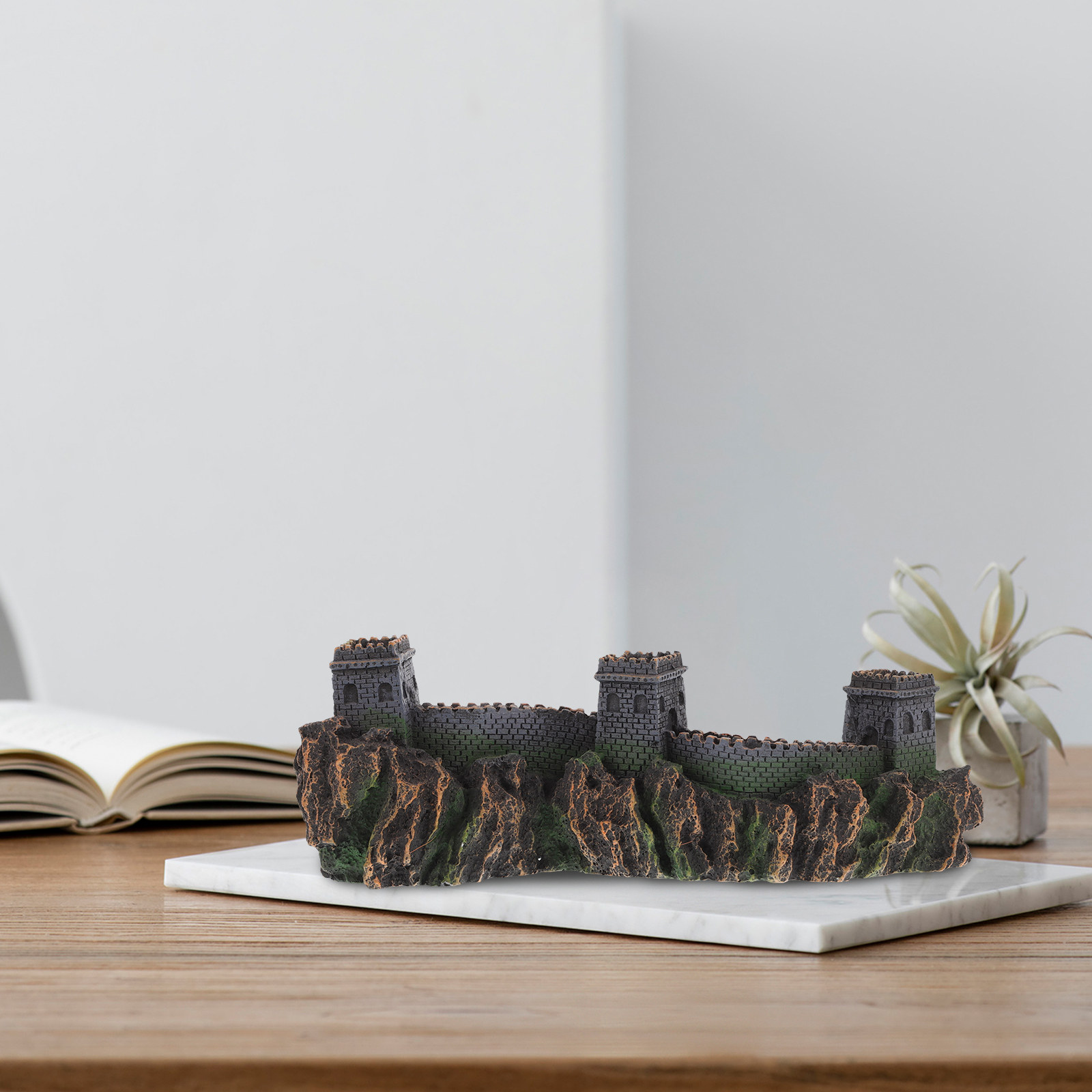 Miniature Sculpture Chinese Br - Aquarium Fish Bridge recension och pris