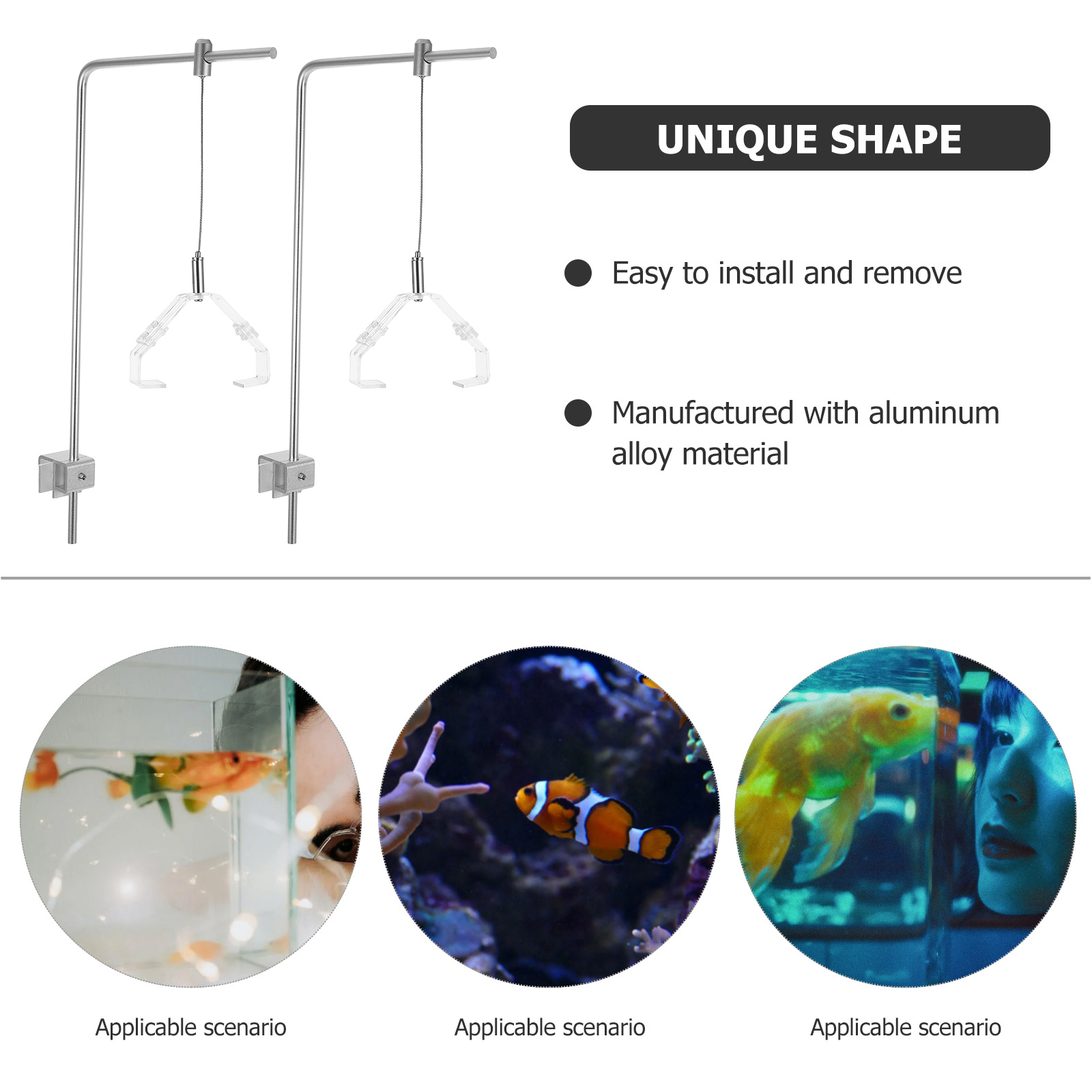 2pcs Aquarium Light Holder Wit - Aquarium Fish Light Lamp recension och pris