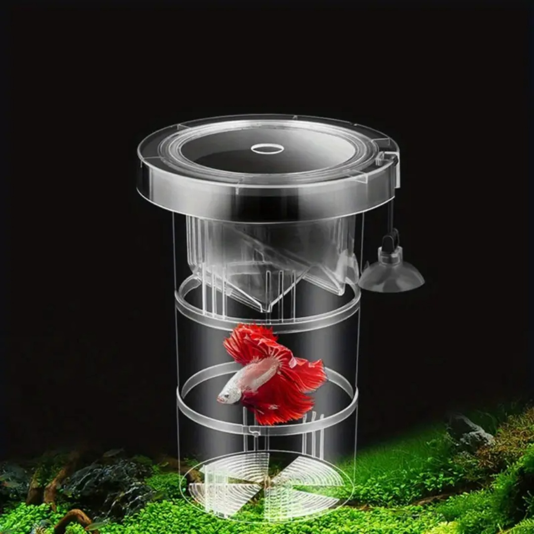 Acrylic Floating Fish Breeding - Aquarium Fish Auto Feeder recension och pris