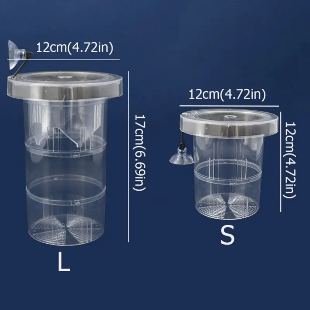 Acrylic Floating Fish Breeding - Aquarium Fish Auto Feeder recension och pris
