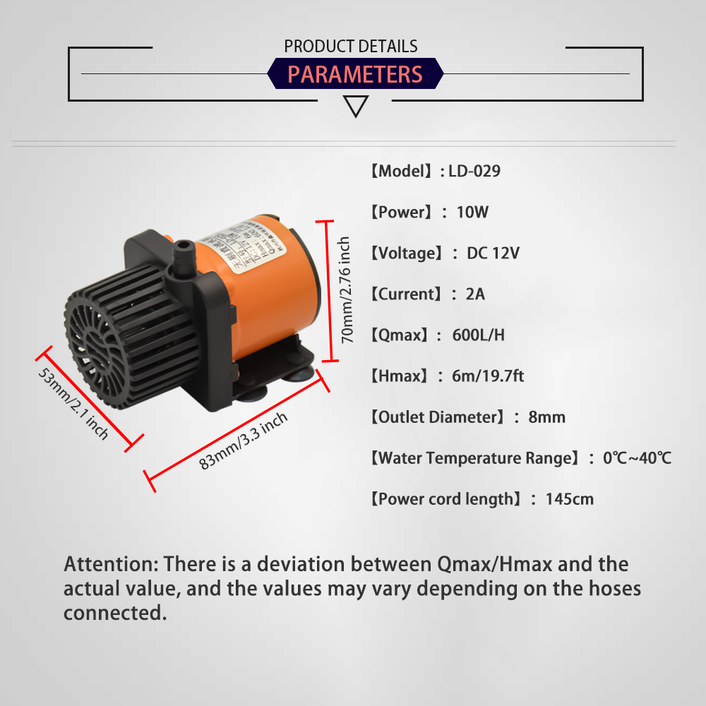 12V DC Brushless Small Submers - Aquarium Fish Tank recension och pris