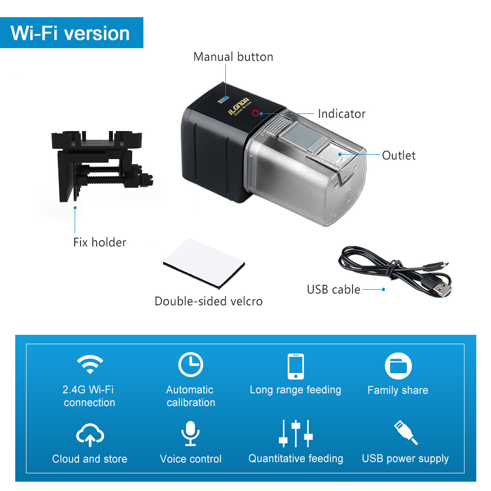 WiFi Fish Feeder Automatic Fis - Aquarium Fish Auto Feeder recension och pris