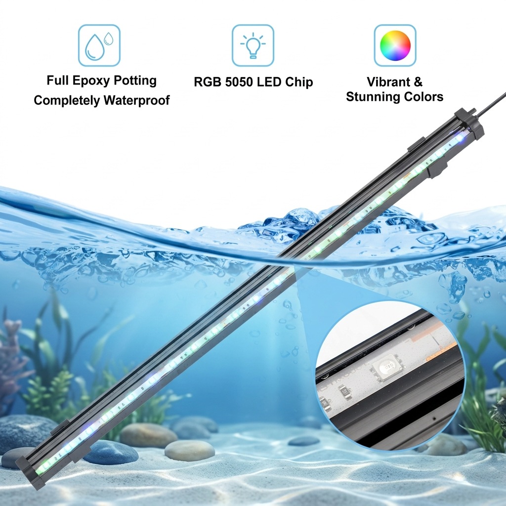 USB LED Aquarium Air Bubble Li - Aquarium Fish Light Lamp recension och pris