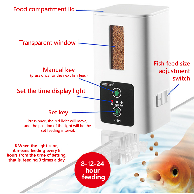 400ml Aquarium Automatische Fe - Aquarium Fish Auto Feeder recension och pris