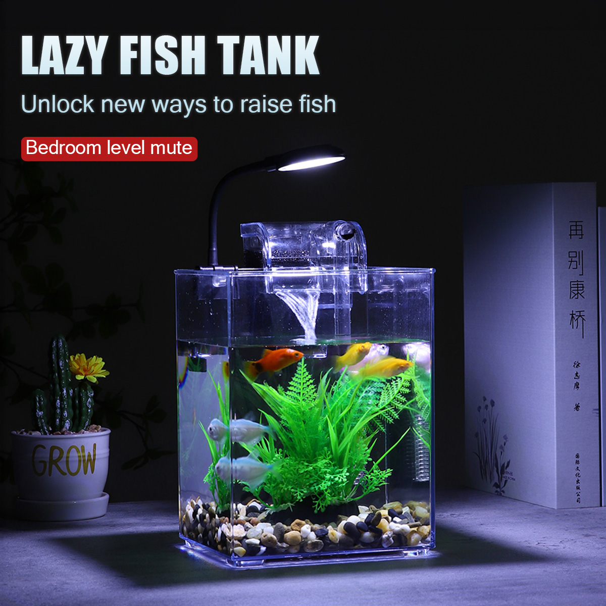 USB Desktop Fish Tank Set-Easy - Aquarium Goldfish recension och pris