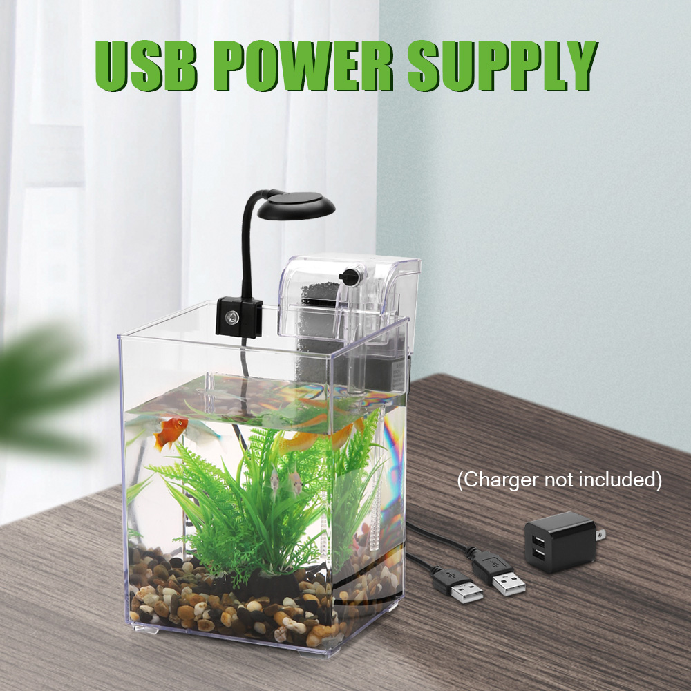 USB Desktop Fish Tank Set-Easy - Aquarium Goldfish recension och pris