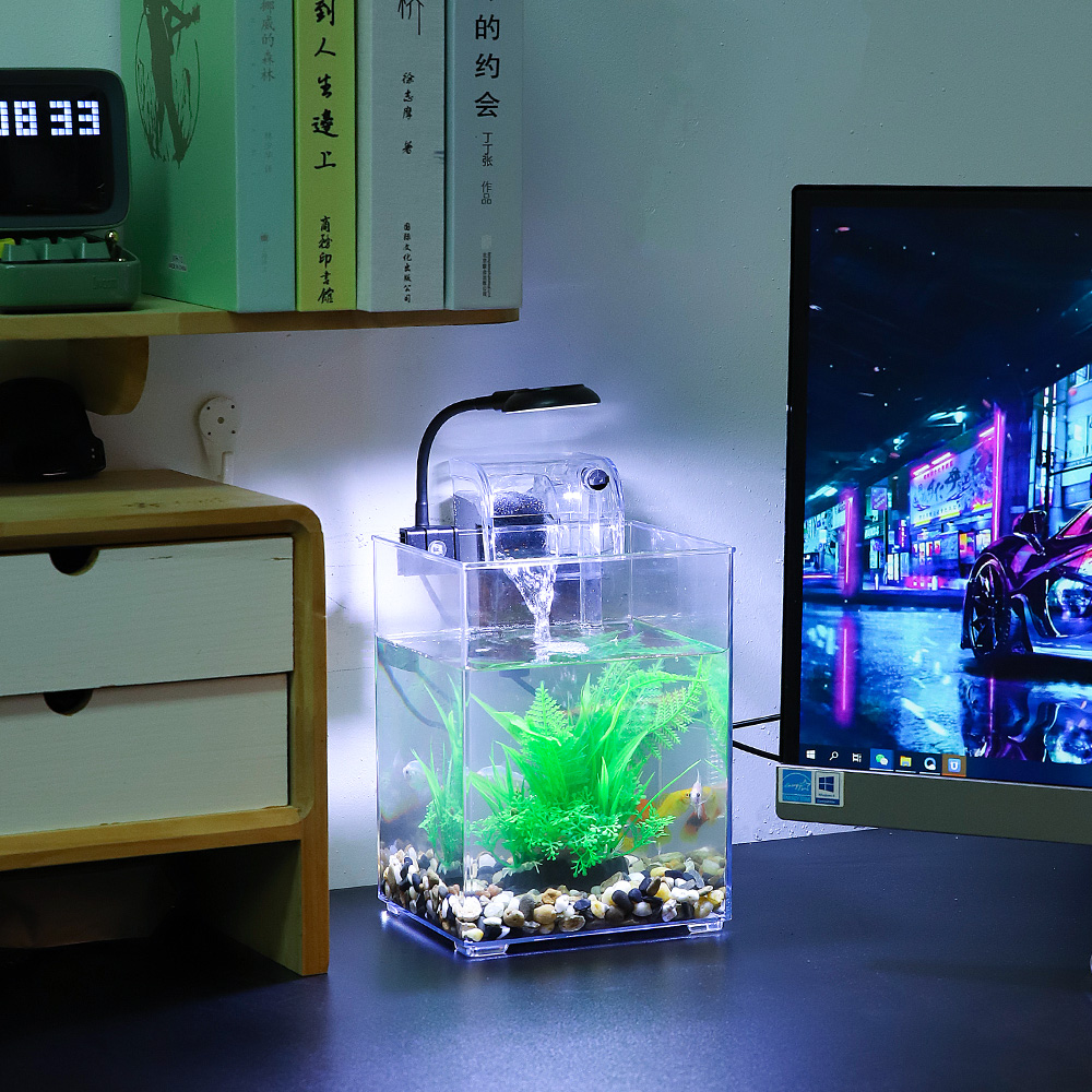 USB Desktop Fish Tank Set-Easy - Aquarium Goldfish recension och pris